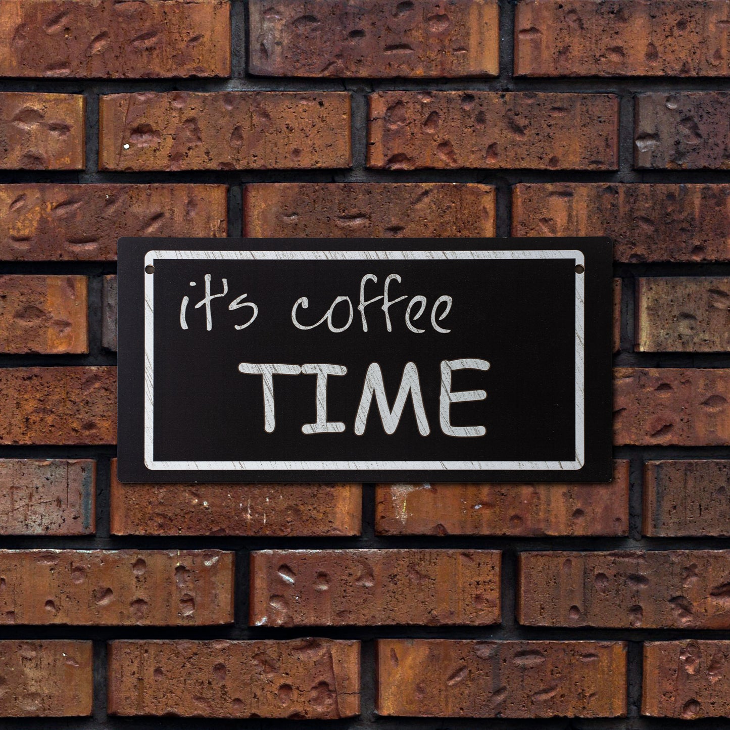 Wooden Coffee-Themed Sign