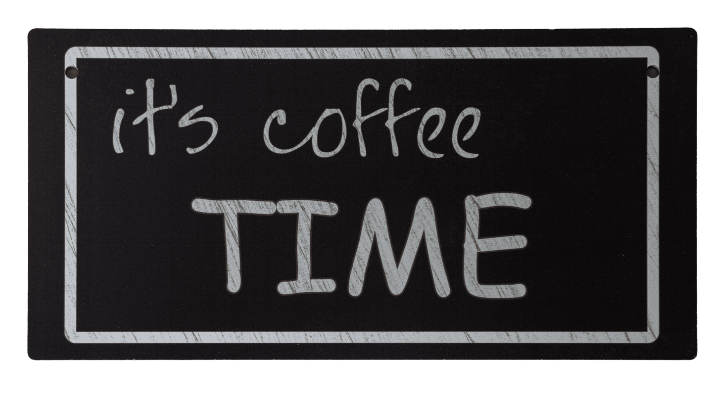 Wooden Coffee-Themed Sign