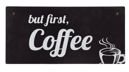 Wooden Coffee-Themed Sign